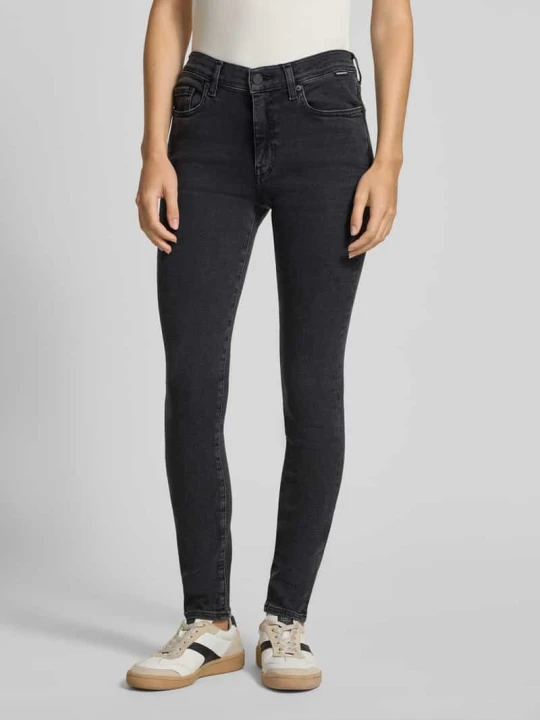 Zdjęcie produktu Jeansy o kroju skinny fit z mieszanki bawełny model ‘TILLAA’ ARMEDANGELS Antracytowy