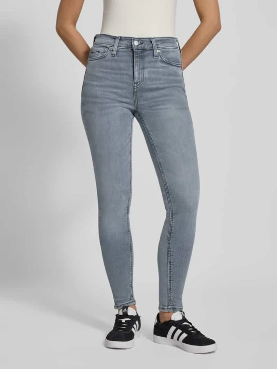 Zdjęcie produktu Jeansy o kroju skinny fit z mieszanki bawełny Tommy Jeans Ciemnoszary