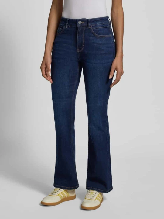 Zdjęcie produktu Jeansy o kroju slim fit bootcut z mieszanki bawełny Model 'STELLA' Tom Tailor Jeansowy niebieski
