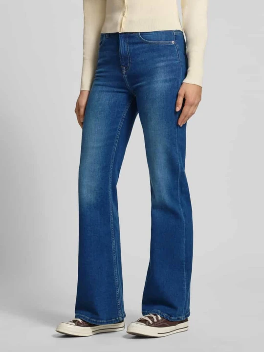 Zdjęcie produktu Jeansy o kroju slim fit bootcut z mieszanki bawełny model 'WILLA' Pepe Jeans Jeansowy niebieski