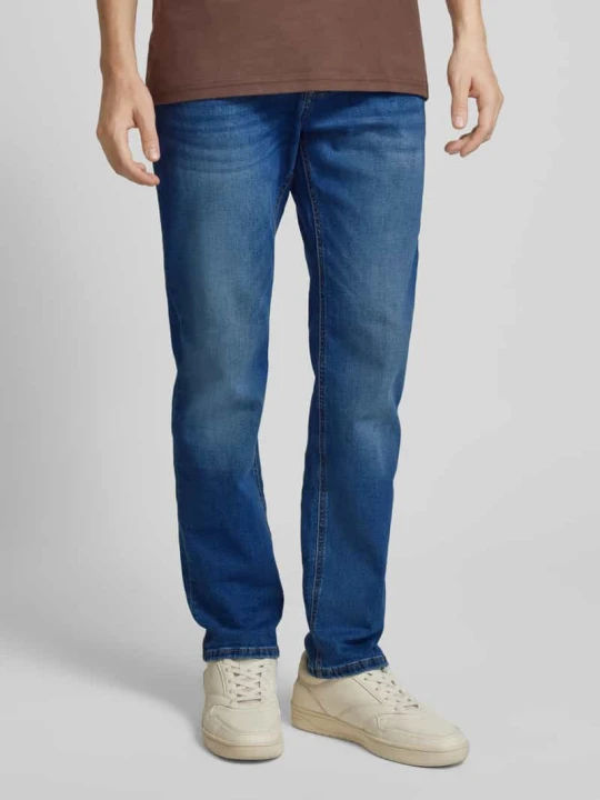 Zdjęcie produktu Jeansy o kroju slim fit Essentials REVIEW Ciemnoniebieski
