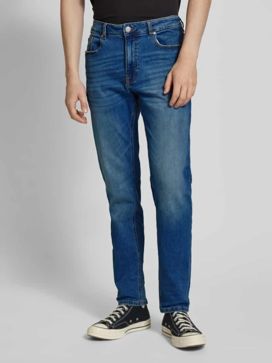 Zdjęcie produktu Jeansy o kroju slim fit Essentials REVIEW Ciemnoniebieski