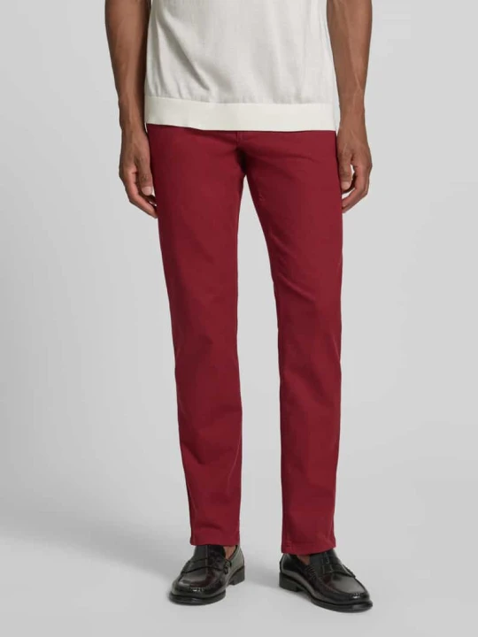 Zdjęcie produktu Jeansy o kroju slim fit w 5 kieszeni Christian Berg Bordowy