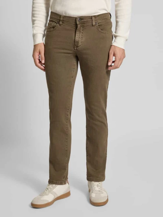 Zdjęcie produktu Jeansy o kroju slim fit w 5 kieszeni MCNEAL Błotnisty