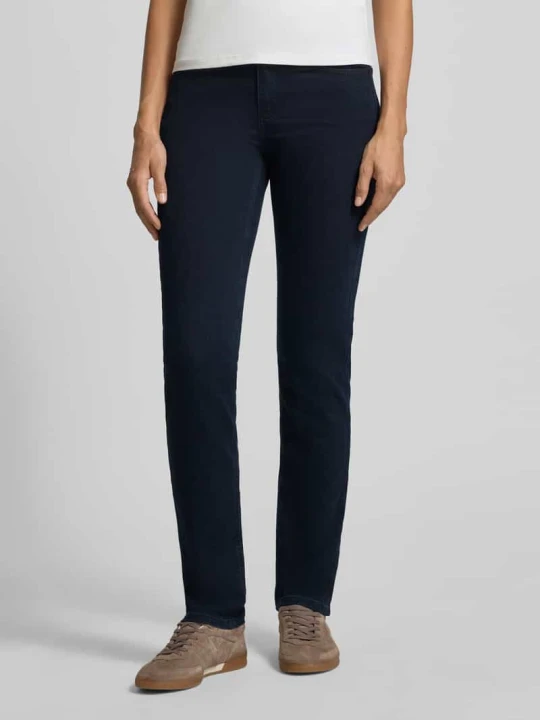 Zdjęcie produktu Jeansy o kroju slim fit w fasonie 5 kieszeni model 'CICI' Angels Granatowy