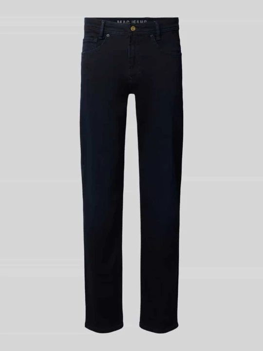 Zdjęcie produktu jeansy o kroju slim fit w stylizowana na denim w odcieniu dark-wash model 'Arne' MAC Ciemnoniebieski