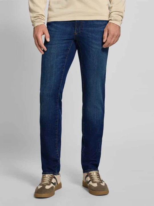 Zdjęcie produktu Jeansy o kroju slim fit z 5 kieszeni model 'Chuck' BRAX Ciemnoniebieski