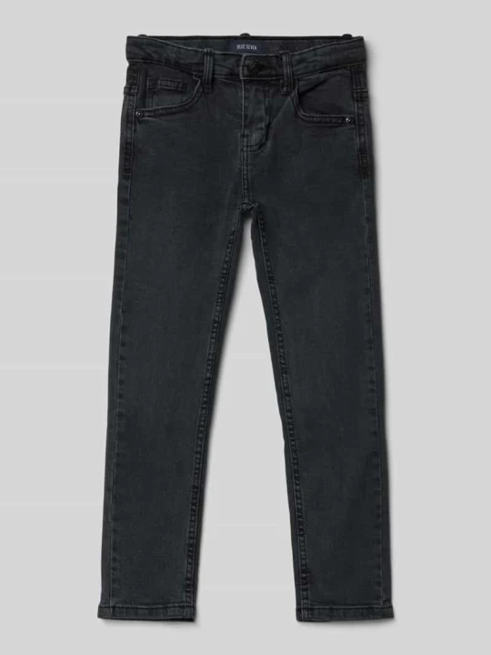 Zdjęcie produktu Jeansy o kroju slim fit z 5 kieszeniami BLUE SEVEN Czarny