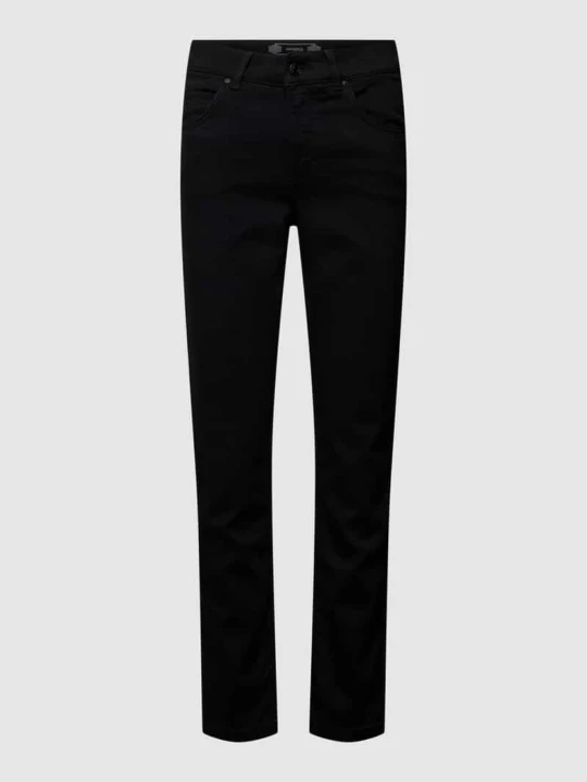 Zdjęcie produktu Jeansy o kroju slim fit z 5 kieszeniami i efektem denimu Angels Czarny