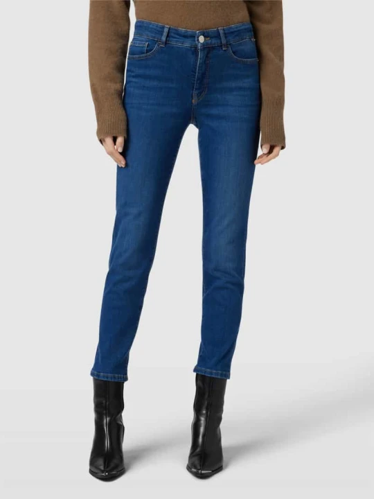 Zdjęcie produktu Jeansy o kroju skinny fit z 5 kieszeniami Marc Cain Jeansowy niebieski