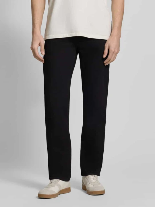 Zdjęcie produktu Jeansy w kroju slim fit w fasonie 5-kieszeniowym model 'ANGELS' Guess Czarny