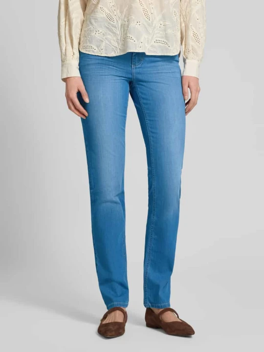 Zdjęcie produktu Jeansy o kroju slim fit w 5‑kieszeniowym fasonie model 'CICI' Angels Jasnoniebieski