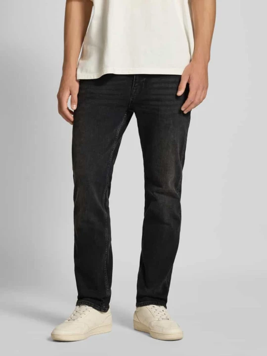 Zdjęcie produktu Jeansy o kroju slim fit z 5 kieszeniami model ‘Clark’ Jack&Jones czarny