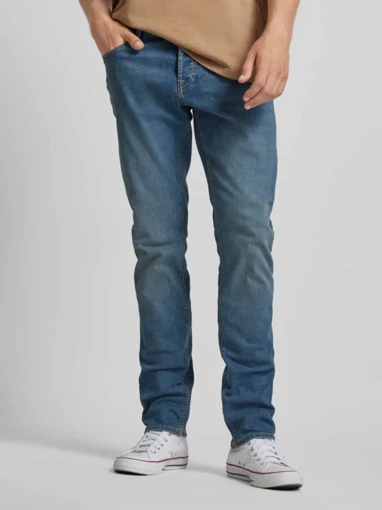 Zdjęcie produktu Jeansy o kroju slim fit z 5 kieszeniami model ‘GLENN’ Jack&Jones Niebieski