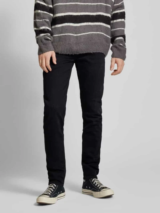 Zdjęcie produktu Jeansy o kroju slim fit z 5 kieszeniami model ‘HATCH’ Pepe Jeans Czarny