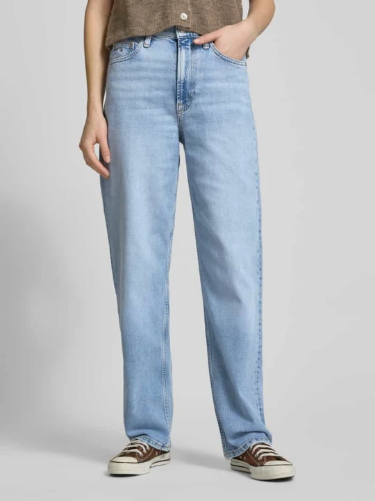 Zdjęcie produktu Jeansy z prostą nogawką z mieszanki bawełny model ‘LAYLA’ Tommy Jeans Jasnoniebieski