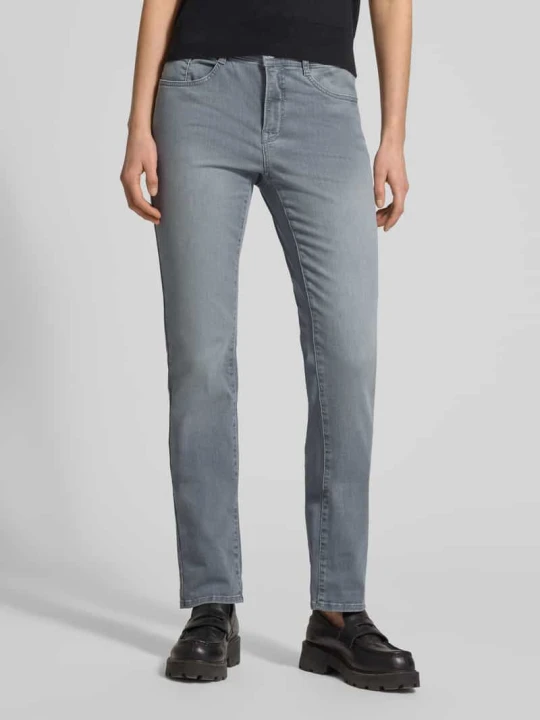 Zdjęcie produktu Jeansy w kroju slim fit z fasonem 5-kieszeniowym model 'Mary' BRAX Jasnoszary