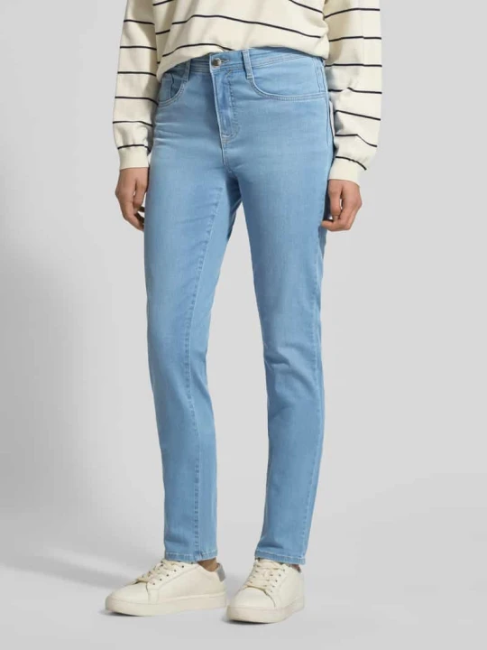 Zdjęcie produktu Jeansy w kroju slim fit z fasonem 5-kieszeniowym model 'Mary' BRAX Jasnoniebieski