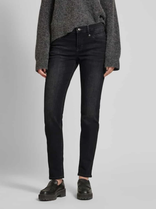 Zdjęcie produktu Jeansy o kroju slim fit z 5 kieszeniami model ‘Rich’ MAC Antracytowy