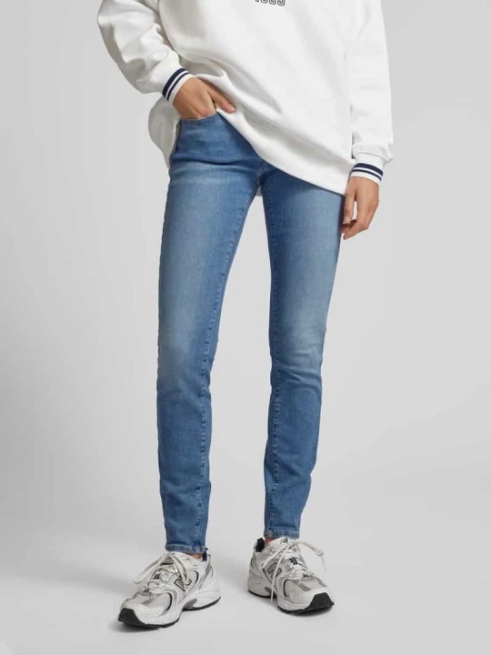 Zdjęcie produktu Jeansy o kroju skinny fit z czystej bawełny model ‘SOPHIE’ Tommy Jeans Jeansowy niebieski