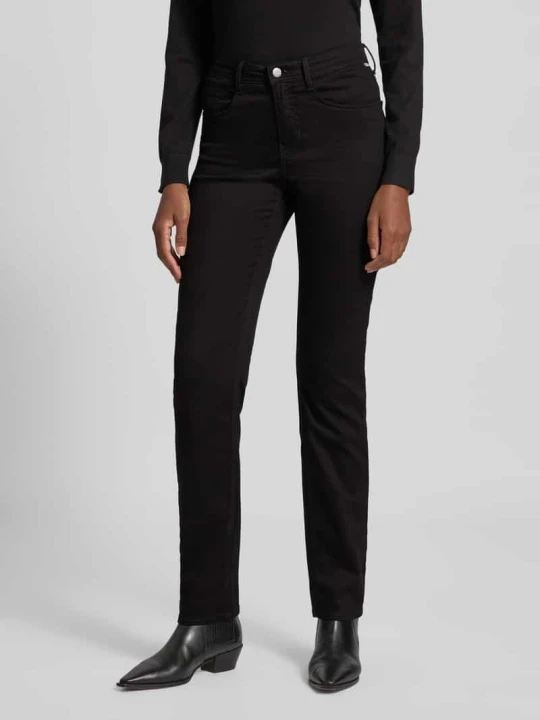 Zdjęcie produktu Jeansy o kroju slim fit z 5 kieszeniami model ‘STYLE.CAROLA’ BRAX Czarny