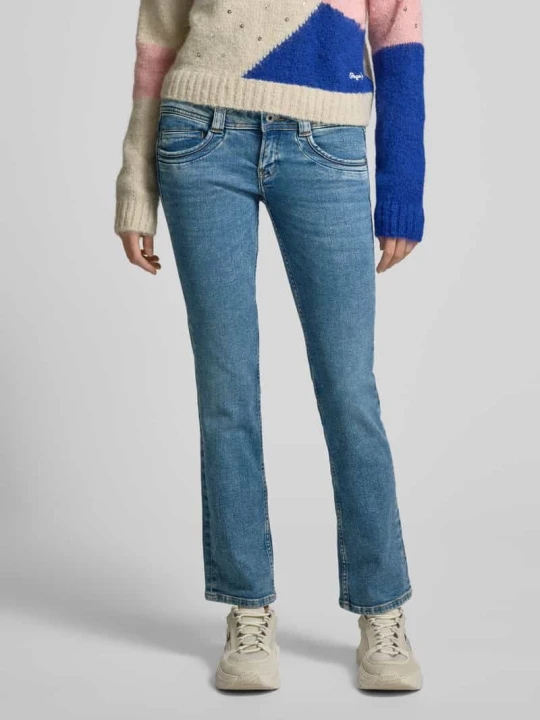 Zdjęcie produktu Jeansy o kroju slim fit z 5 kieszeniami Pepe Jeans Niebieski
