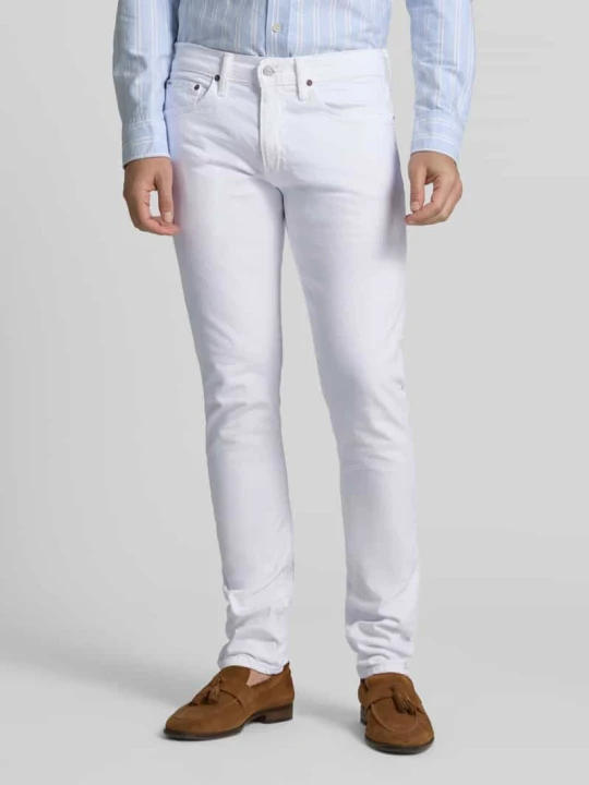 Zdjęcie produktu Jeansy o kroju slim fit z 5 kieszeniami Polo Ralph Lauren Biały