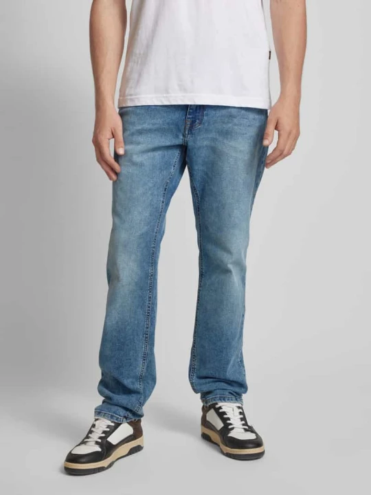 Zdjęcie produktu Jeansy o kroju slim fit z 5 kieszeniami REVIEW Niebieski
