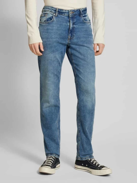 Zdjęcie produktu Jeansy o kroju slim fit z 5 kieszeniami REVIEW Niebieski