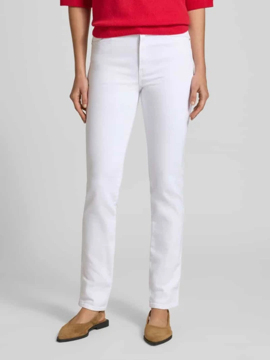 Zdjęcie produktu Jeansy o kroju slim fit z detale z logo Tommy Hilfiger Biały