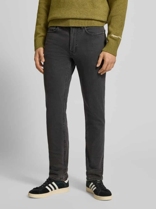 Zdjęcie produktu Jeansy o kroju slim fit z detalem z logo Calvin Klein Jeans Czarny
