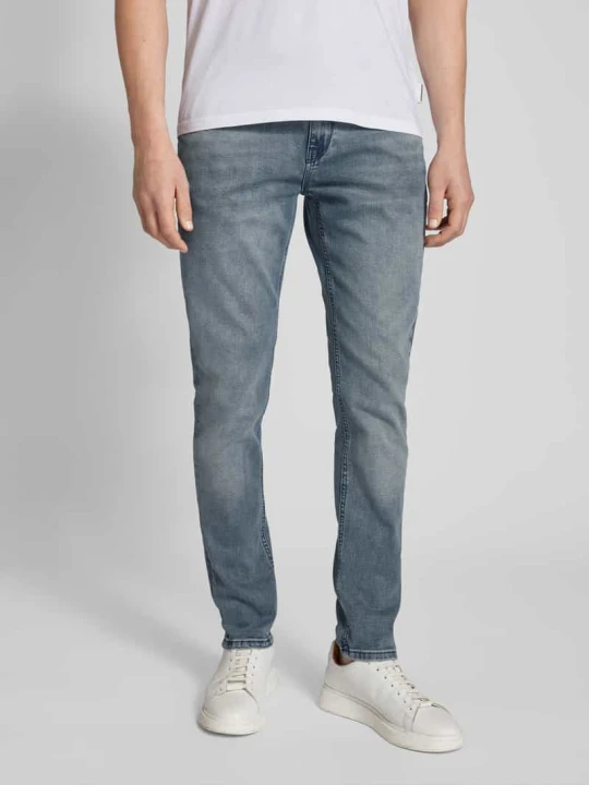 Zdjęcie produktu Jeansy o kroju slim fit z detalem z logo model ‘BLAST’ Cars Niebieski