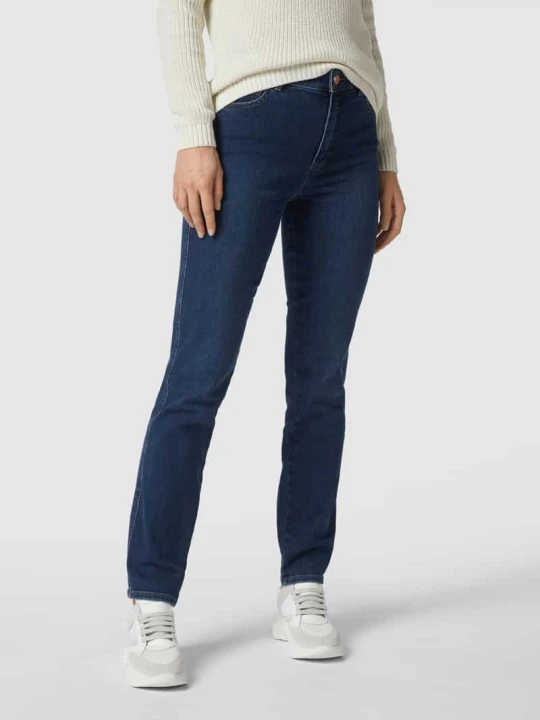 Zdjęcie produktu Jeansy o kroju slim fit z dodatkiem streczu model 'Audrey1' Rosner Niebieski