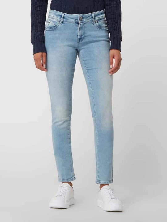 Zdjęcie produktu Jeansy o kroju slim fit z dodatkiem streczu model ‘Laura’ Blue Monkey