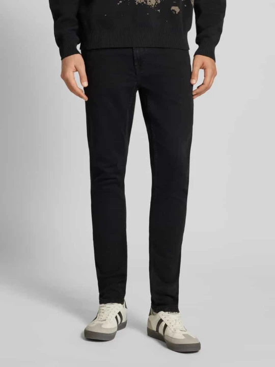 Zdjęcie produktu Jeansy o kroju slim fit z dodatkiem streczu model ‘Loom’ Only & Sons Czarny