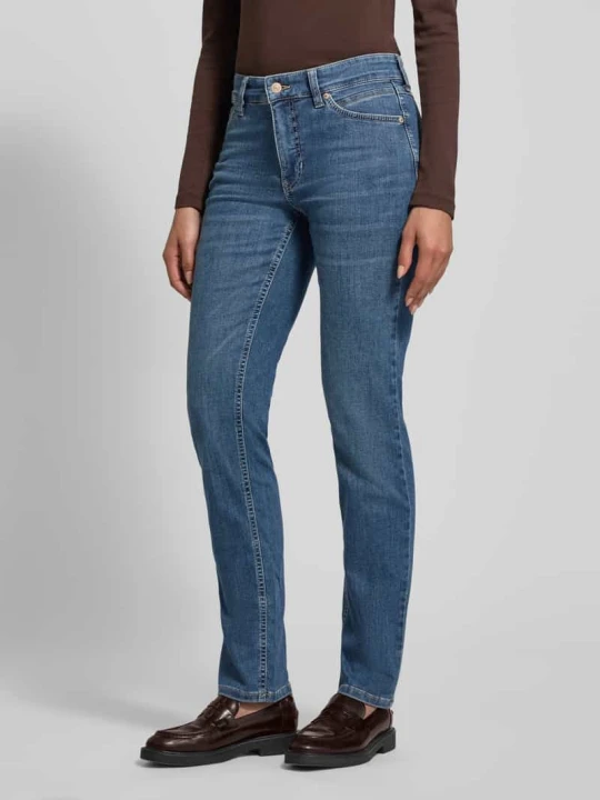 Zdjęcie produktu Jeansy o kroju slim fit z dodatkiem streczu model ‘Melanie’ MAC Niebieski