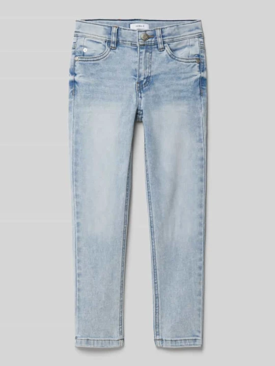 Zdjęcie produktu Jeansy o kroju slim fit z dodatkiem wiskozy model ‘THEO’ NAME IT Jasnoniebieski