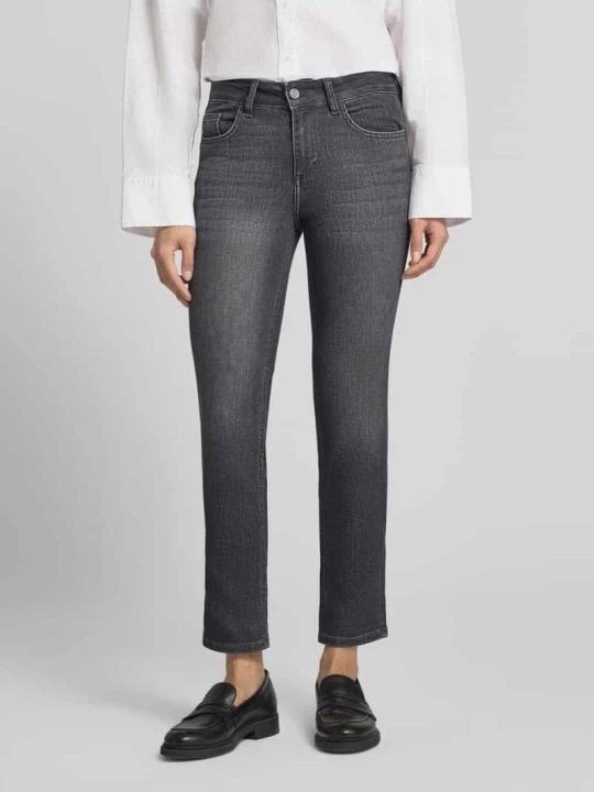 Zdjęcie produktu jeansy o kroju slim fit z domieszką lyocellu model 'MONROE' Liu Jo Średnioszary
