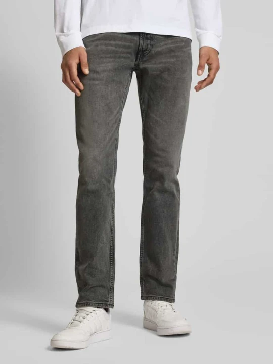 Zdjęcie produktu Jeansy o kroju slim fit z efektem znoszenia i detalem z logo Calvin Klein Jeans Średnioszary
