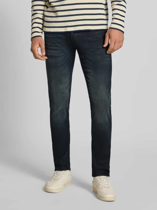 Zdjęcie produktu Jeansy o kroju slim fit z efektem znoszenia model ‘GLENN’ Jack&Jones Jeansowy niebieski