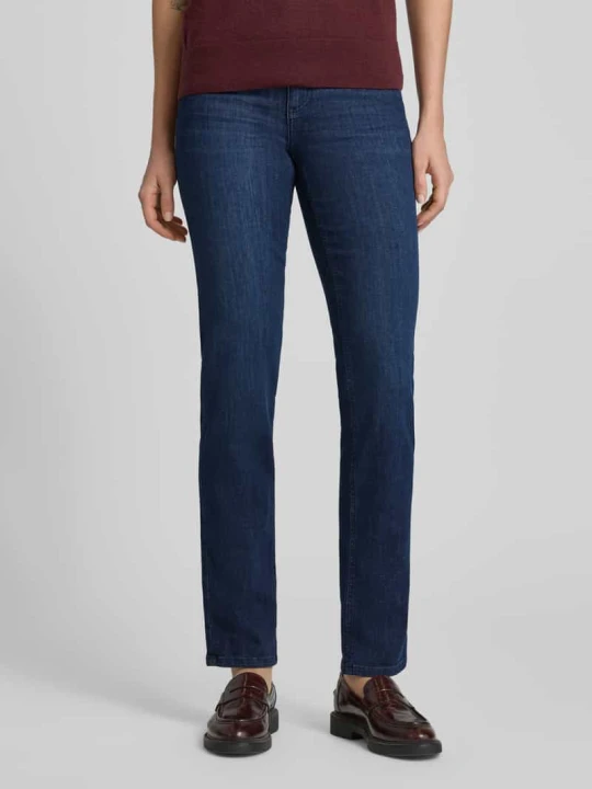Zdjęcie produktu Jeansy o kroju slim fit z elastycznym pasem Angels Ciemnoniebieski