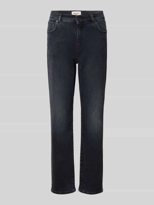 Zdjęcie produktu Jeansy o kroju slim fit z mieszanka bawełny model 'LANA' Weekend Max Mara Czarny