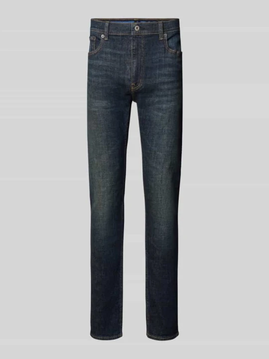 Zdjęcie produktu jeansy o kroju slim fit z mieszanka bawełny model 'Zane' Hugo Jeansowy niebieski
