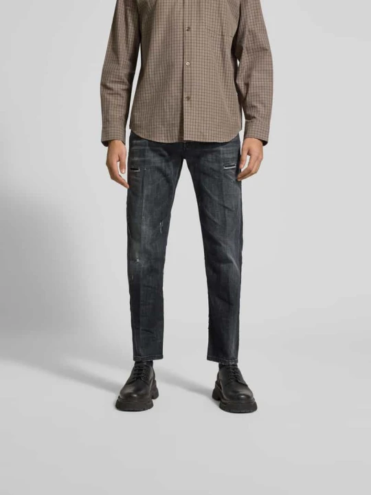 Zdjęcie produktu Jeansy o kroju slim fit z mieszanki bawełny Dsquared2 Czarny