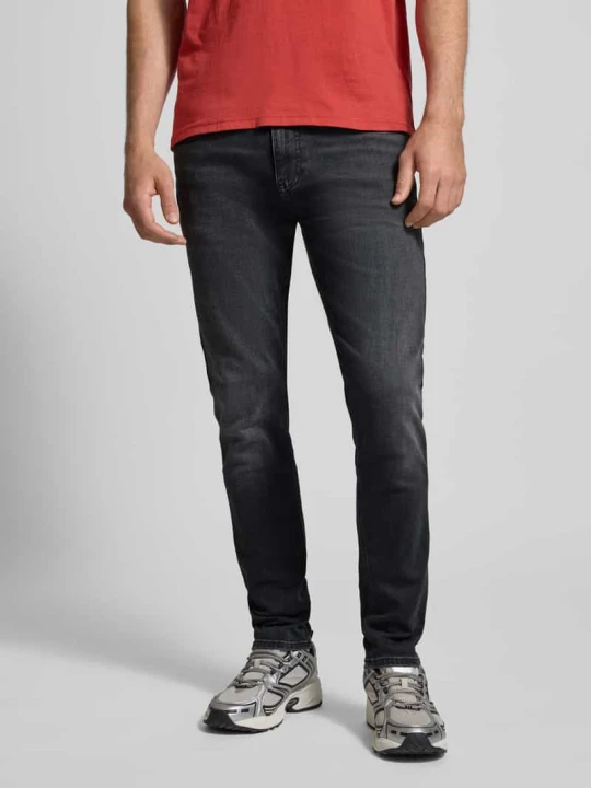 Zdjęcie produktu Jeansy o kroju slim fit z Mieszanka bawełny Model 'AUSTIN' Tommy Jeans Czarny