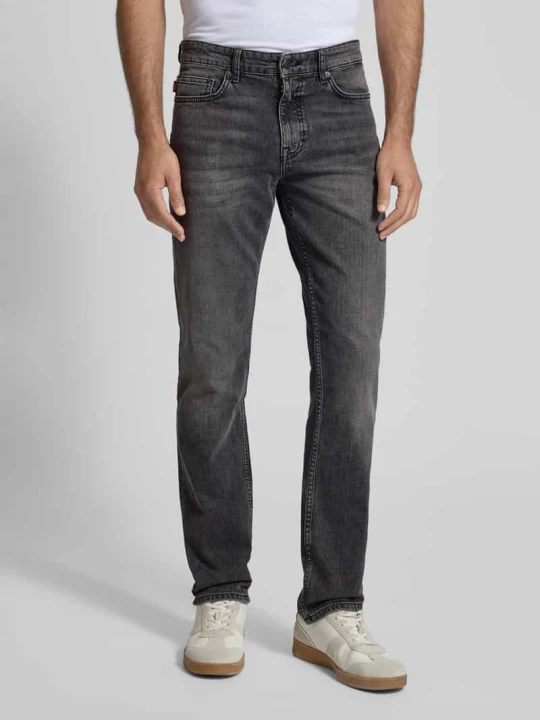 Zdjęcie produktu Jeansy o kroju slim fit z mieszanki bawełny model ‘DELAWARE’ Boss Grafitowy