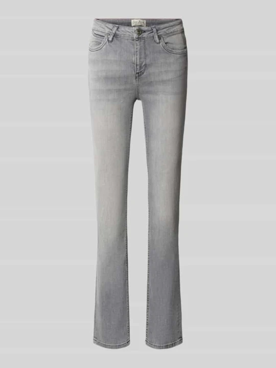 Zdjęcie produktu jeansy o kroju slim fit z mieszanki bawełny model 'JOYCE' Cars Średnioszary