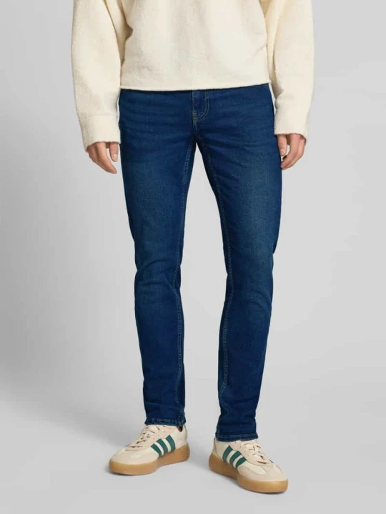 Zdjęcie produktu Jeansy o kroju slim fit z mieszanki bawełny model „LOOM” Only & Sons Ciemnoniebieski