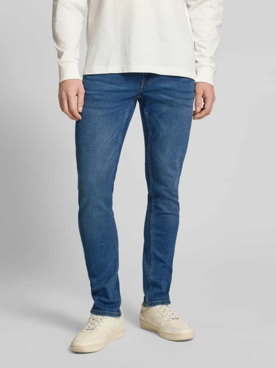 Zdjęcie produktu Jeansy o kroju slim fit z mieszanki bawełny model „LOOM” Only & Sons Jeansowy niebieski