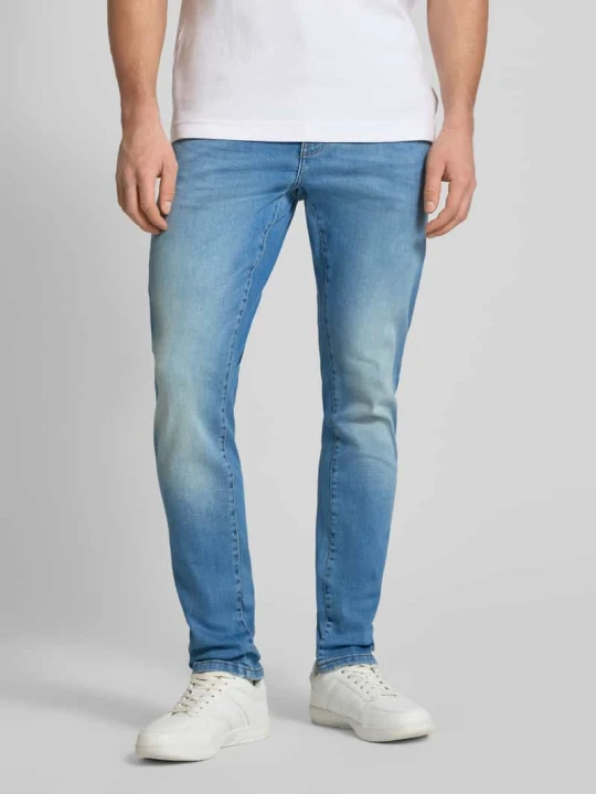 Zdjęcie produktu Jeansy o kroju slim fit z mieszanki bawełny model „LOOM” Only & Sons Jeansowy niebieski